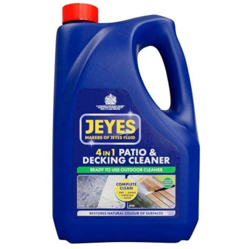 Image of JEYES Jeyes - 11546 4-in-1 Patio & Decking Cleaner 4 litre JEY11546 11546