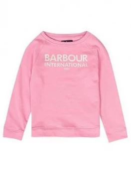 Image of Barbour International Girls Knockhill Sweat - Pink
