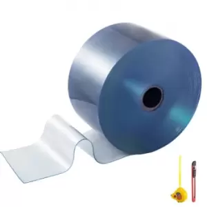 Image of PVC Plastic Door Curtain Smooth Door Bulk Roll 200mm Width x 2mm Thickness x 45m Length