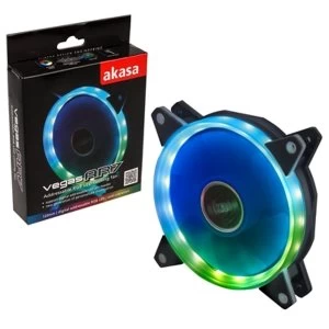 Image of Akasa Vegas AR7 120mm 1500RPM Addressable RGB LED Fan