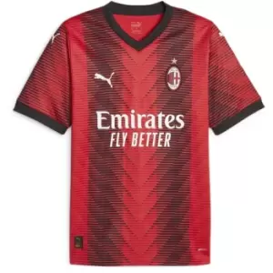 Image of Puma AC Milan Home Shirt 2023 2024 Adults - Red
