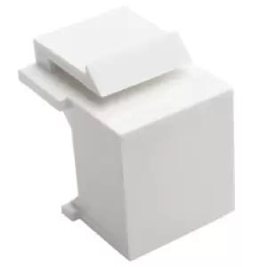Image of Tripp Lite N040-010-WH Snap-In Blank Keystone Jack Insert White 10 Pack TAA