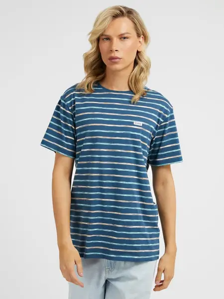 Image of Guess All Over Striped T-Shirt 14771874 Blue