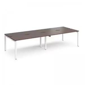 Image of Adapt double back to back desks 2800mm x 1200mm - white frame and