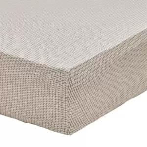 Image of Bedeck of Belfast Asha Print Cotton Fitted Sheet - Metallics
