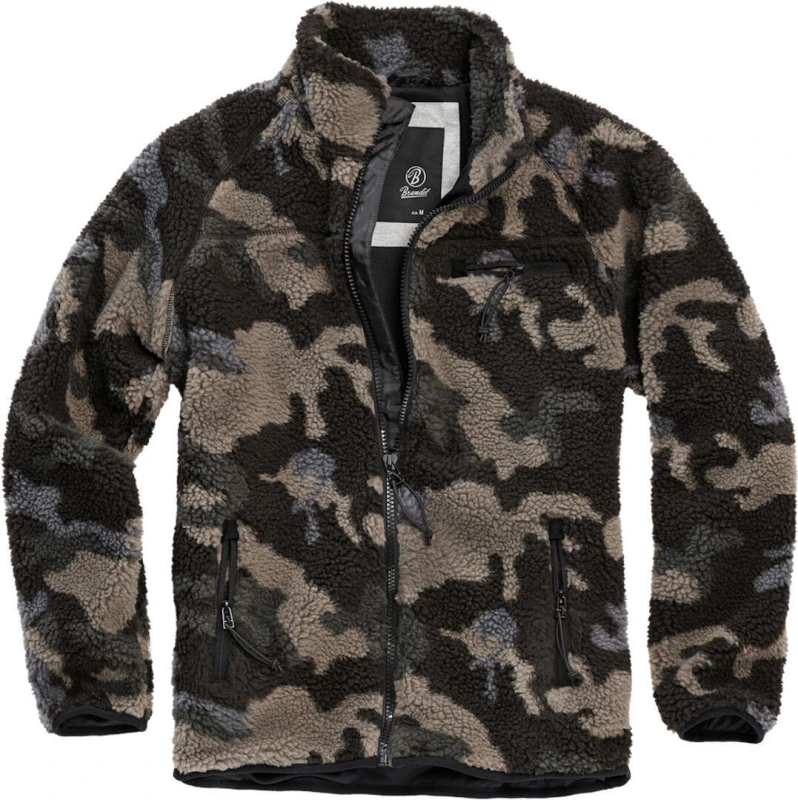 Image of Brandit Fleece Jacket Between-seasons Jacket dark camo M Men