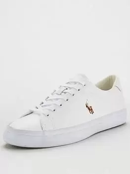 Image of Polo Ralph Lauren Longwood Leather Trainers - White, Size 7, Men