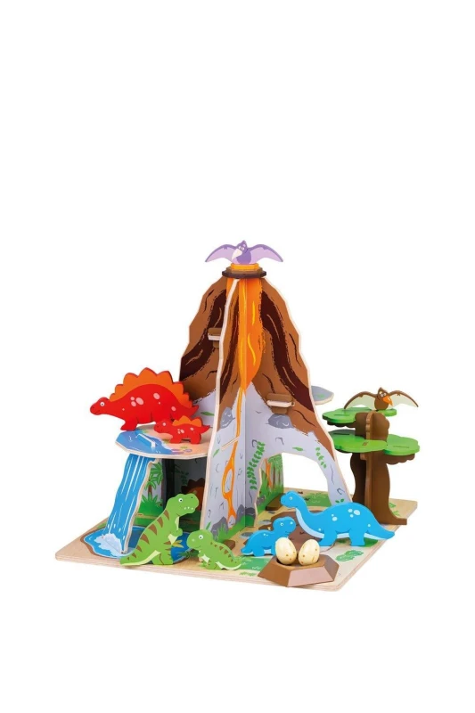 Image of Bigjigs Toys Dinosaur Island Playset Multi