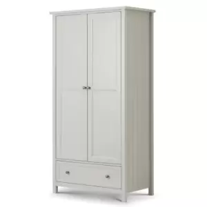 Image of Julian Bowen Maine 2 Door Combination Wardrobe Dove Grey