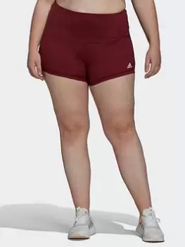 Image of Adidas Yoga Essentials High-Waisted Short Tights (Plus Size)
