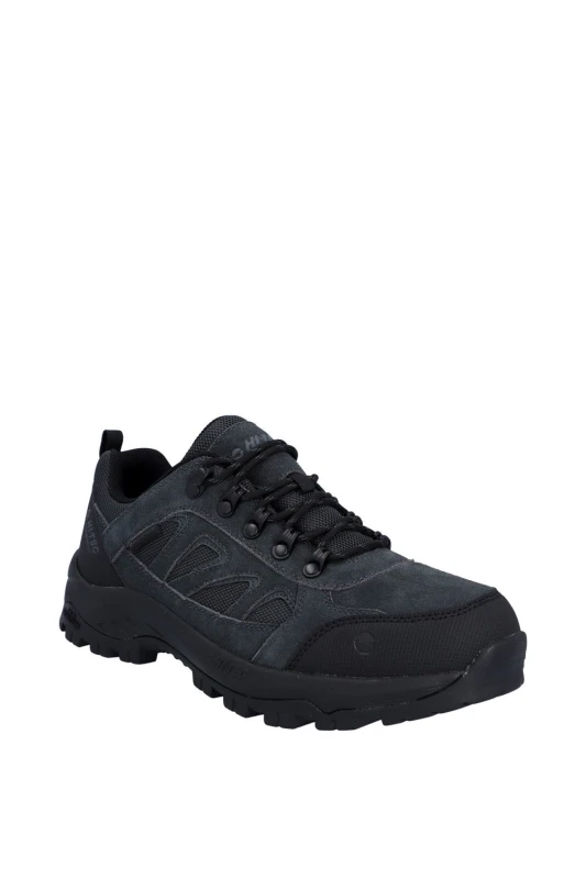 Image of Hi Tec Mens Bandera Expedition Low Walking Shoes UK Size 9 (EU 43) Charcoal Black HIT170-CHABLK-9