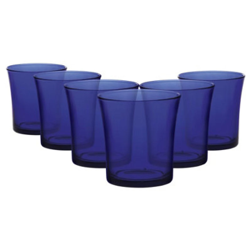 Image of Duralex Lys Tumbler Glasses - 210ml - Pack of 6 Blue
