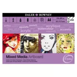 Image of Daler-Rowney Optima Mix Media Artboard Pad A4 10 Sheets