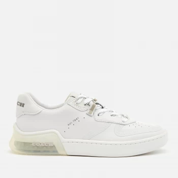 Image of Coach Womens Citysole Suede/Leather Court Trainers - Optic White - UK 3