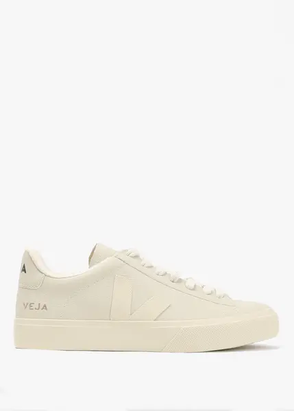 Image of Veja Womens Campo Leather Trainers In Full Pierre In Full Pierre