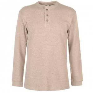 Image of Gelert Thermal Henley Jumper Mens - Beige