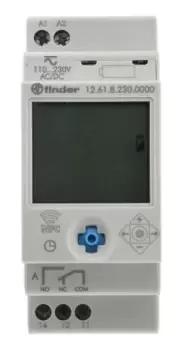 Image of Finder Digital with NFC DIN Rail Time Switch 110 230 V ac/dc, 1-Channel