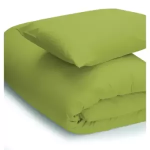 Image of Easy Care Minimum Iron Duvet Cover Single Olive