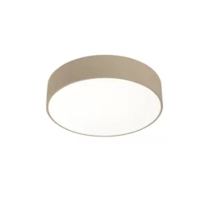 Image of Caprice LED Round Flush Ceiling Light Painted Gold Phase Cut Dimming 52cm 3940lm 3000K