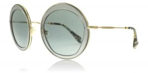 Image of Miu Miu MU50QS Sunglasses Transparent Grey ROY3C2 52mm