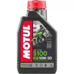Image of Motul 5100 10w30 4T Semi Synthetic 1 Litre