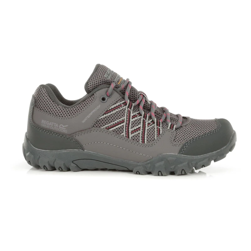 Image of Regatta Womens Edgepoint III Waterproof Light Walking Shoes UK Size 6.5 (EU 40) Granite/Duchess RWF617-805-6.5