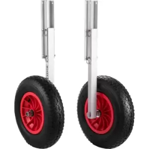 Image of VEVOR Boat Launching Wheels, 15" Boat Transom Launching Wheel, 300 LBS Loading Capacity Inflatable Boat Launch Wheels, Aluminium Alloy Transom