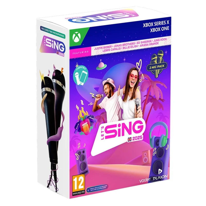 Image of Let's Sing Let's Sing 2025 Xbox Game With 2 Mics