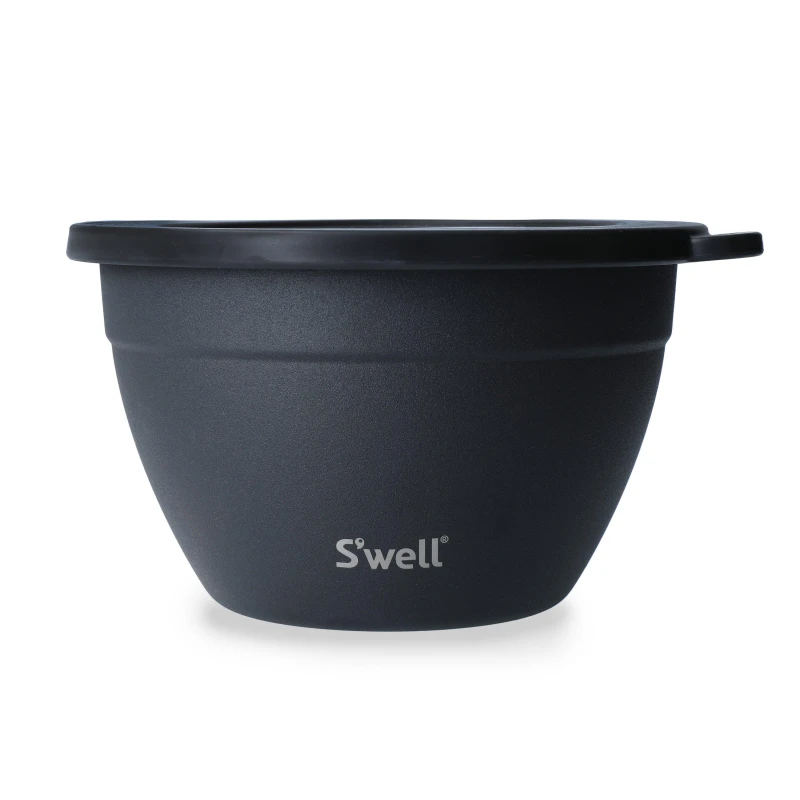 Image of Swell S'well Onyx Salad Bowl Kit Mixing Bowls 1.9L Black 39294803000