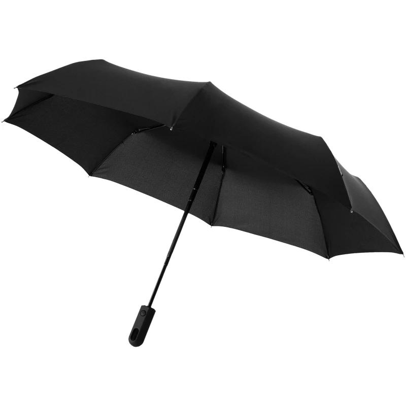 Image of Marksman Mens 21.5" Traveller 3-Section Auto Open & Close Umbrella in Black Male