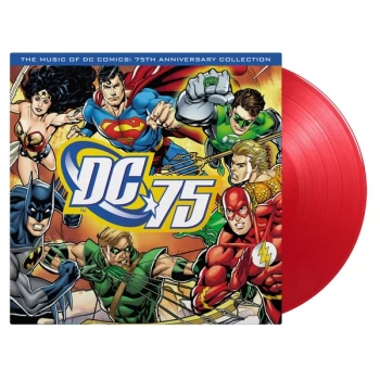 Image of Various - The Music Of DC Comics: 75th Anniversary Collection Red Vinyl