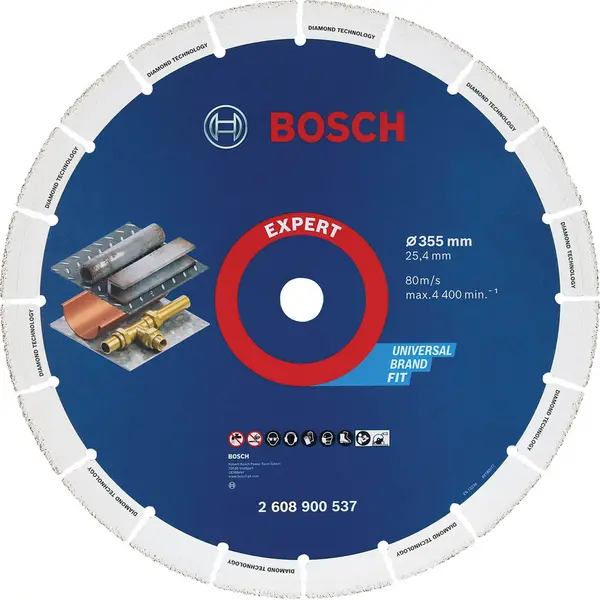 Image of Bosch EXPERT Diamond Metal Cutting Disc 355 x 25.4mm Steel