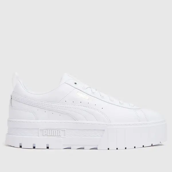 Image of PUMA mayze trainers in white White UK 3 (EU 35½)