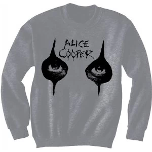 Image of Alice Cooper - Eyes Mens Medium Sweatshirt - Grey