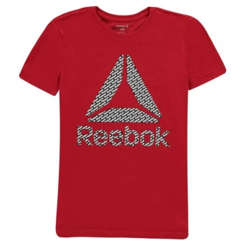 Image of Reebok Delta Logo T Shirt - Red