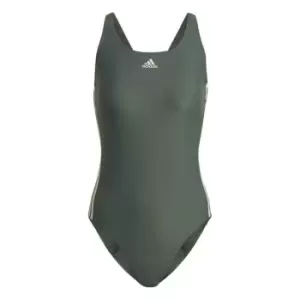 Image of adidas SH3. RO Classic 3-Stripes Swimsuit Womens - Green