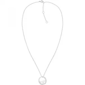 Image of Ladies Tommy Hilfiger Jewellery Stainless Steel Flag Necklace