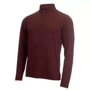 Image of Calvin Klein Golf Newport Zip Top - Brown