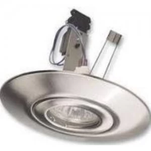 Image of Eterna LED Compatible Recessed Downlight Hole Converter Lighting Fixture Kit - Brushed Metal