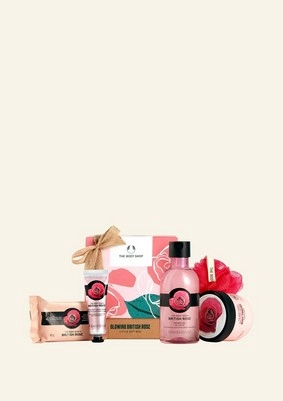 Image of The Body Shop Glowing British Rose Little Gift Box