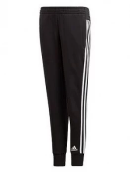 Image of Adidas Youth 3 Stripe Pants - Black/White