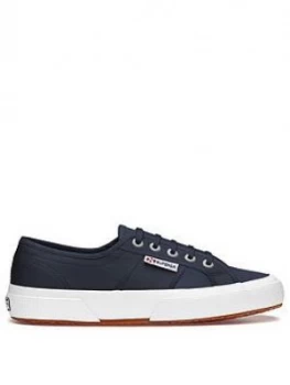 Image of Superga 2750 Leather Plimsoll - Navy