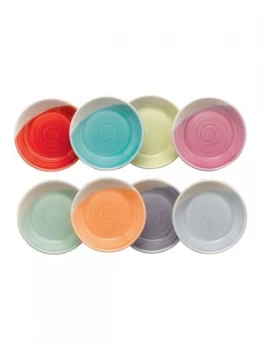 Image of Royal Doulton 1815 Bright Colours Tapas Set of 8 Dip Trays