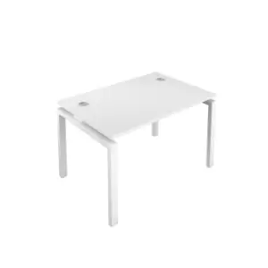 Image of Telescopic 1 Person Bench 1200 X 800 Cable Port White - White