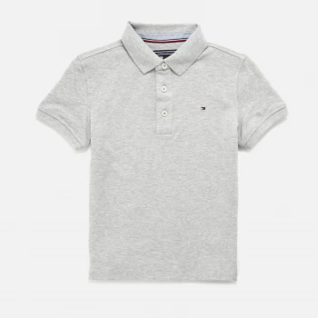 Image of Tommy Hilfiger Boys' Short Sleeve Polo Shirt - Grey - 8 Years