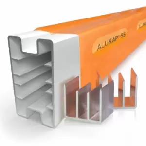 Image of Alukap-SS Complete Post and Bracket Kit White - 3000mm