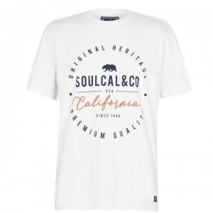 Image of SoulCal Large Logo T Shirt Mens - White