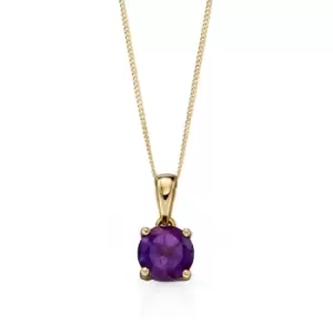 Image of JG Signature 9ct Gold Amethyst Necklace