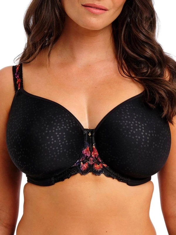 Image of Fantasie Womens Magdalena Moulded Spacer Bra in Black Size: 36F Black Female 36F