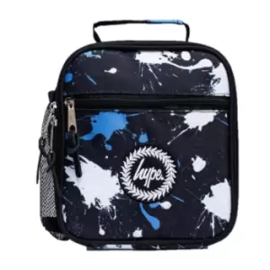 Image of Hype Paint Splatter Lunch Bag (One Size) (Black/White/Blue)